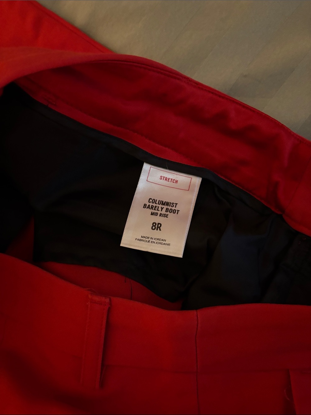 Express Red Boot-Cut Dress Pants - Picture 5 of 5